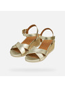 Geox Златисти дамски сандали Geox Ischia Corda