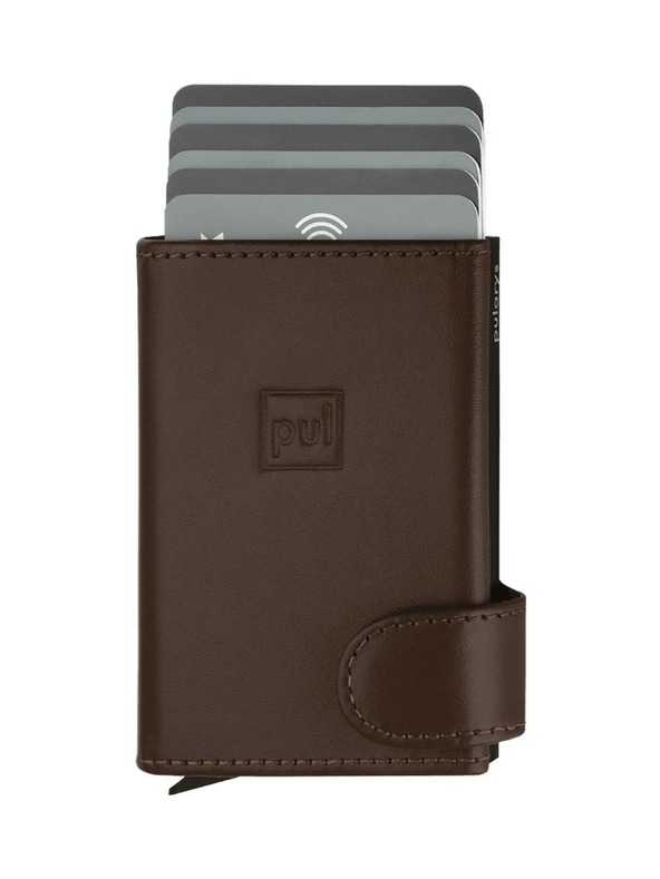 Pularys Мъжки кожен портфейл Pularys Solo кафяв