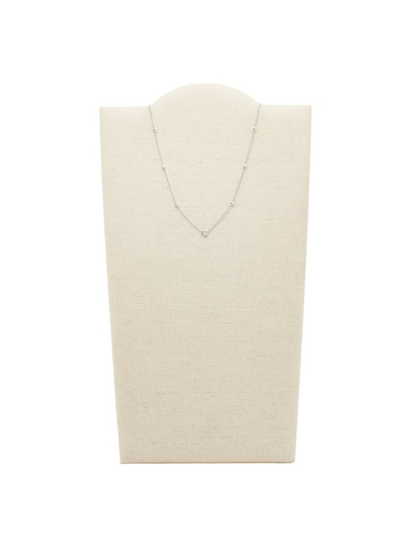 Fossil Дамско сребърно колие Fossil JFS00453040