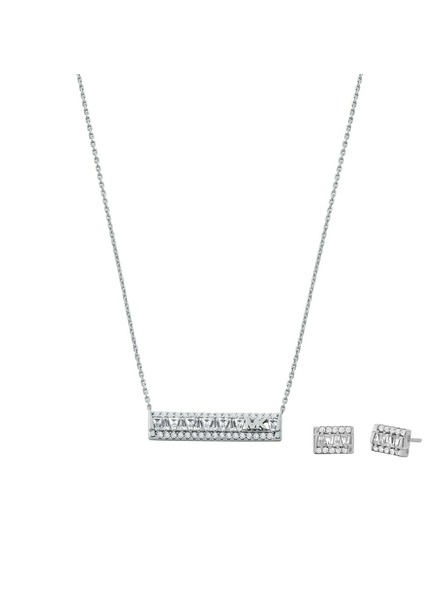 Michael Kors Дамско сребърно колие Michael Kors MKC1688SET