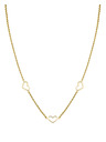 Rosefield Rosefield златно колие Triple Heart JNTHG-J535