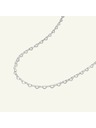 Rosefield Rosefield колие в сребрист цвят Heart Chain JNHCS-J685