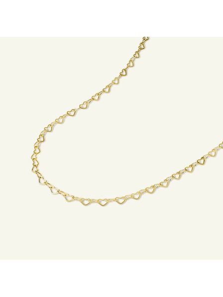 Rosefield Rosefield колие в златист цвят Heart Chain JNHCG-J684