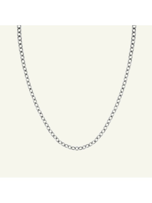 Rosefield Rosefield колие в сребрист цвят Oval Chainlink JNOCS-J627