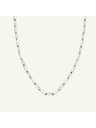 Rosefield Rosefield колие в сребрист цвят Hammered Chain JNHCS-J629