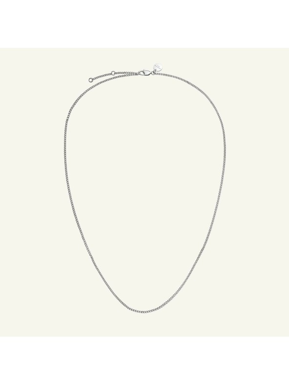 Rosefield Rosefield колие в сребрист цвят Flat Curb JNFCS-J623