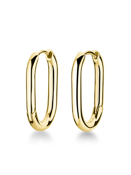 Rosefield Rosefield обеци златен цвят Large Oval Hoops JEOLG-J567