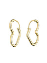 Rosefield Rosefield обеци златен цвят Heart Hoops JEHHG-J579