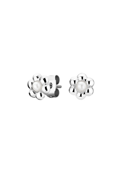 Rosefield Rosefield обеци в сребрист цвят Daisy Flower Studs JEDFS-J671