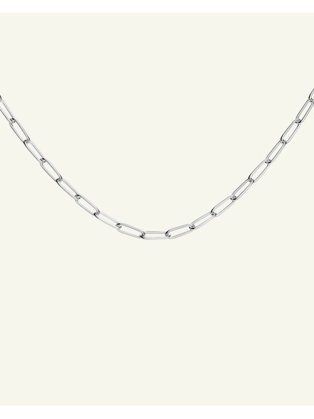 Rosefield Rosefield колие със сребрист цвят Rectangle Chain JNRCS-J565