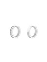 Rosefield Rosefield обеци в сребрист цвят Crystal Hoops JECHS-J572