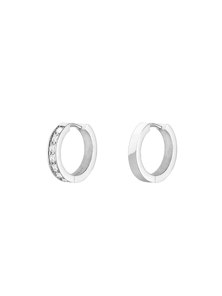 Rosefield Rosefield обеци в сребрист цвят Crystal Hoops JECHS-J572