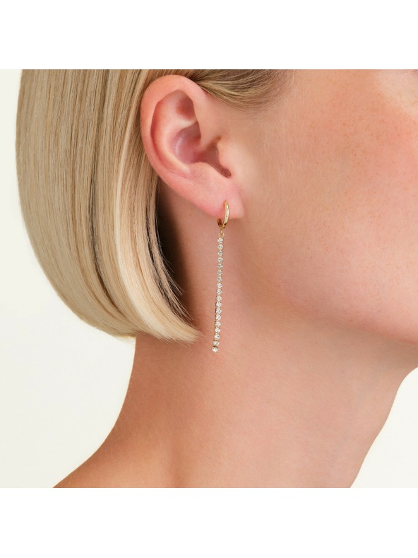 Rosefield Позлатени дамски обеци Rosefield JETCG-J916