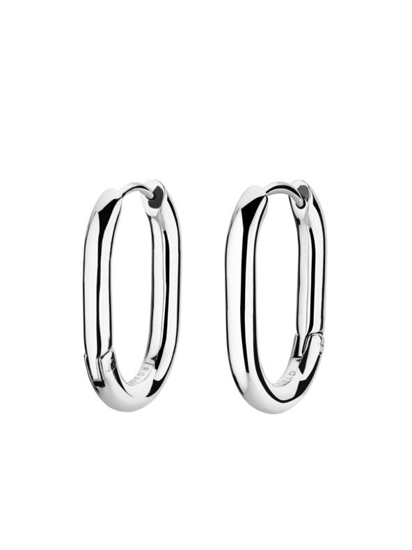 Rosefield Rosefield обеци в сребрист цвят Small Oval Hoops JEOSS-J570