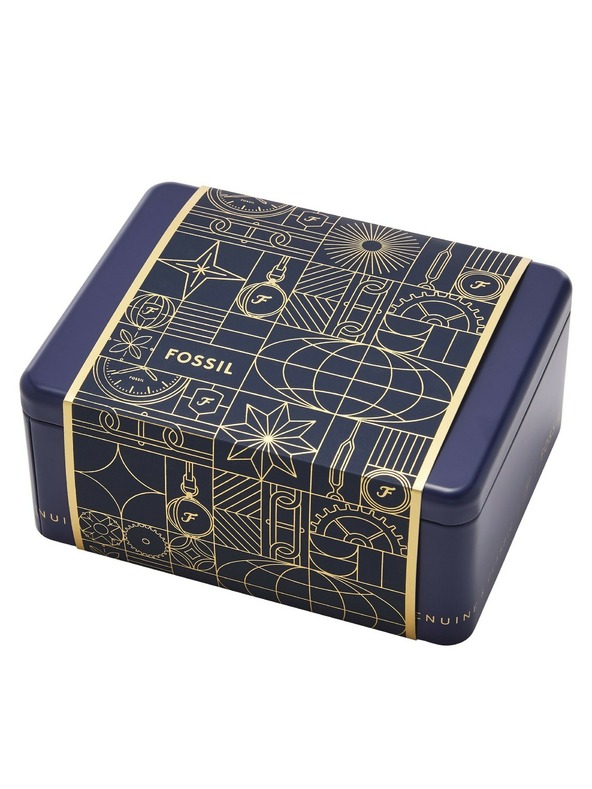 Fossil Комплект дамски часовник и гривна Fossil CARLIE ES5387SET