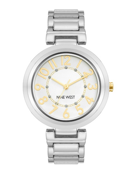 Nine West	 Дамски кръгли часовник Nine West NW/1893SVTT