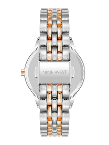 Nine West	 Дамски кръгли часовник Nine West NW/2897SVRT