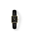 Rosefield Дамски часовник Rosefield Boxy XS Black Leather QBBLG-Q53