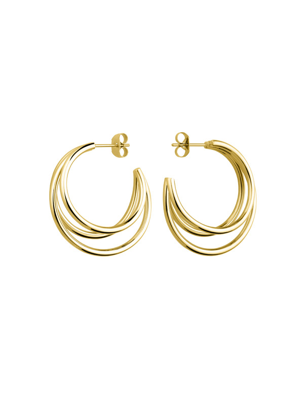 Rosefield Rosefield обеци в златист цвят Triple Hoops JETHG-J573