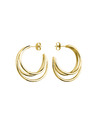 Rosefield Rosefield обеци в златист цвят Triple Hoops JETHG-J573