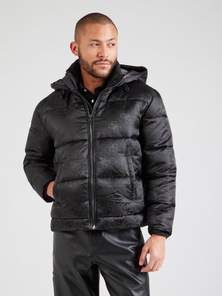 Guess Jeans Мъжко черно яке Guess jeans