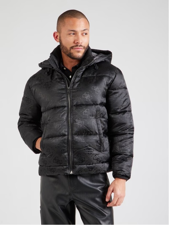 Guess Jeans Мъжко черно яке Guess jeans