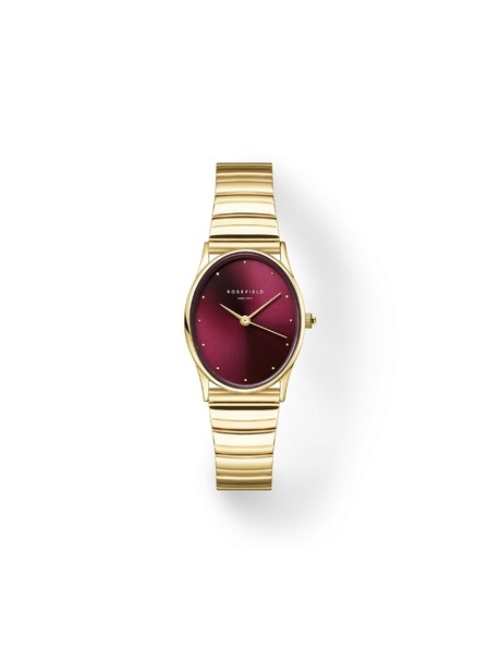 Rosefield Дамски часовник Rosefield Oval Бордо OVGSG-OV15