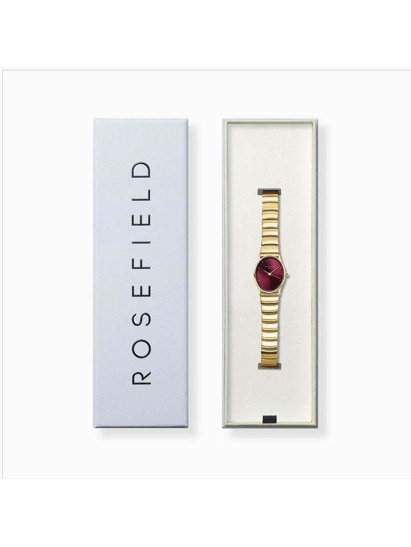 Rosefield Дамски часовник Rosefield Oval Бордо OVGSG-OV15