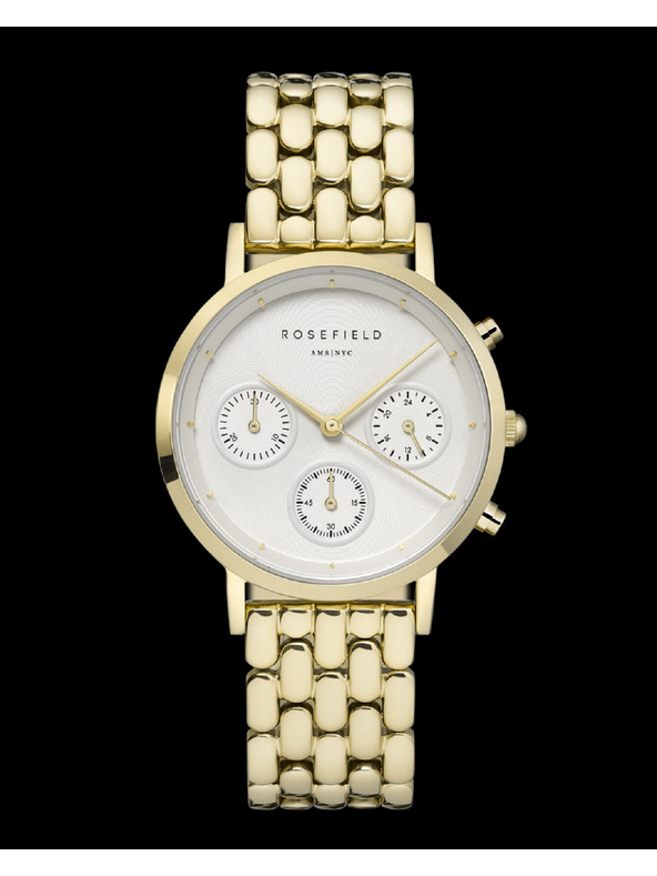 Rosefield Rosefield часовник NWG-N90 The Gabby Бял Златен