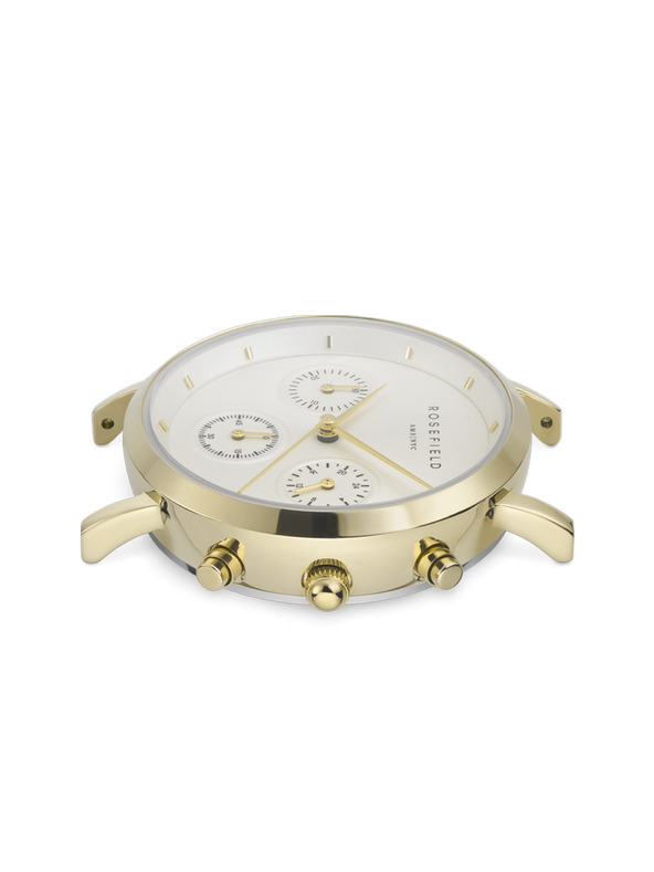 Rosefield Rosefield часовник NWG-N90 The Gabby Бял Златен