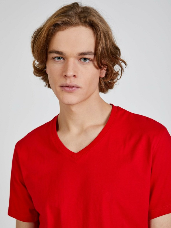 Sam 73 Червена мъжка тениска SAM 73 Blane