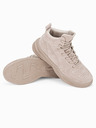 Ombre Clothing Бежови мъжки зимни обувки планински T380