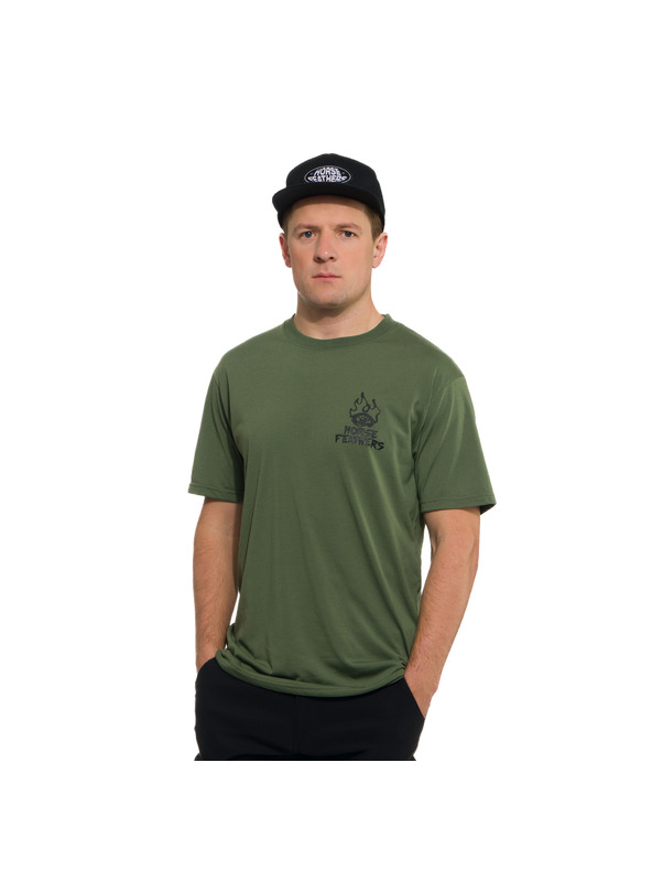 Horsefeathers Мъжка функционална тениска зелена HORSEFEATHERS