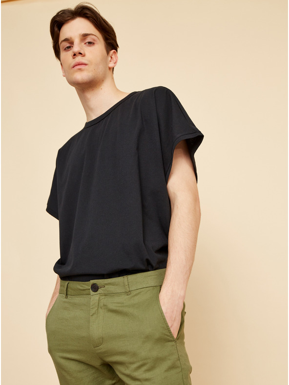 ZOOT.lab Зелени мъжки ленени шорти ZOOT.lab Gavin