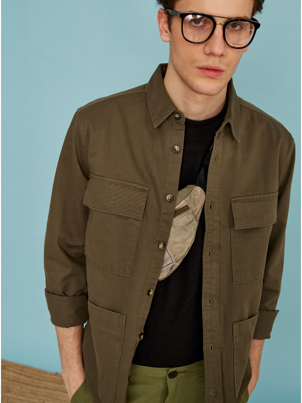 ZOOT.lab Зелени мъжки ленени шорти ZOOT.lab Gavin