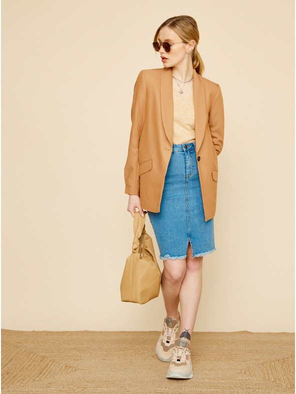 ZOOT.lab Светлокафяв дамски пуловер ZOOT.lab Adelaide