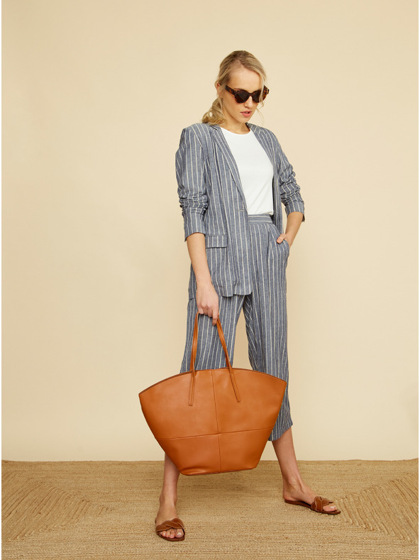 ZOOT.lab ZOOT.lab Ursala сиво и синьо дамско яке на райета