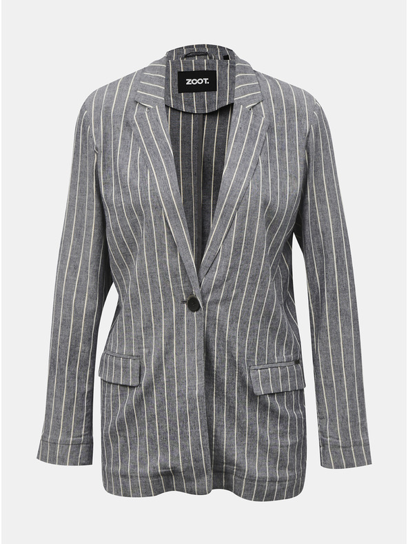 ZOOT.lab ZOOT.lab Ursala сиво и синьо дамско яке на райета