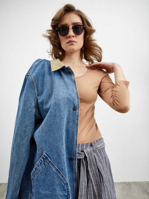 ZOOT.lab Сиви и сини къси панталони на райета за жени ZOOT.lab Julette