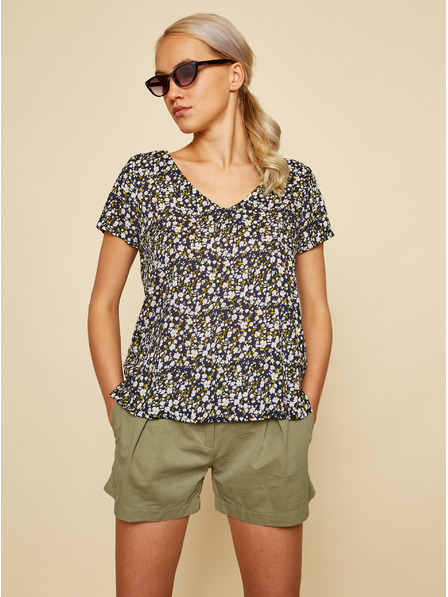 ZOOT.lab Черна блуза на цветя ZOOT.lab Goldy