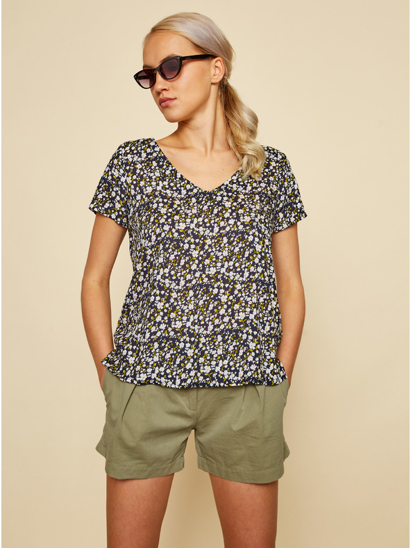 ZOOT.lab Черна блуза на цветя ZOOT.lab Goldy