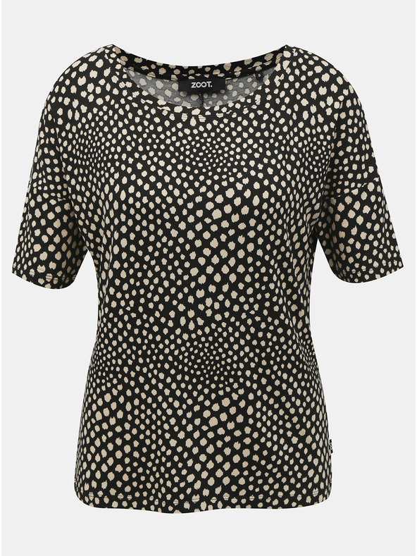 ZOOT.lab Бежово-черна дамска тениска с щампа ZOOT.lab Normandy