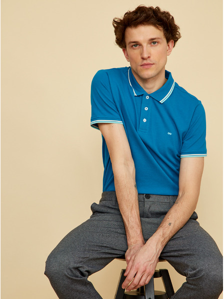 ZOOT.lab Синя мъжка поло риза ZOOT.lab Robert