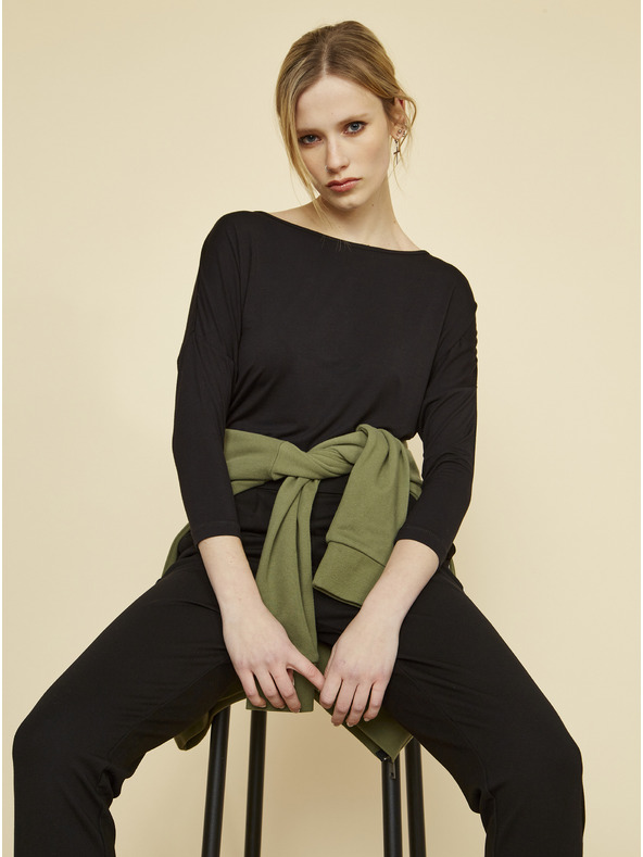 ZOOT.lab Черни дамски панталони ZOOT Baseline Xenia Stripe