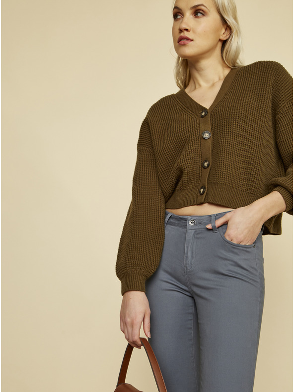 ZOOT.lab Сиви дамски панталони с прилепнала кройка ZOOT.lab Anna 2