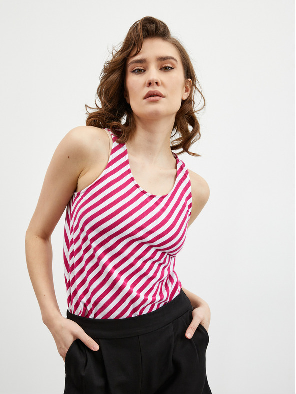 ZOOT.lab Бяло-бордо раирана дамска потник ZOOT.lab Joelle