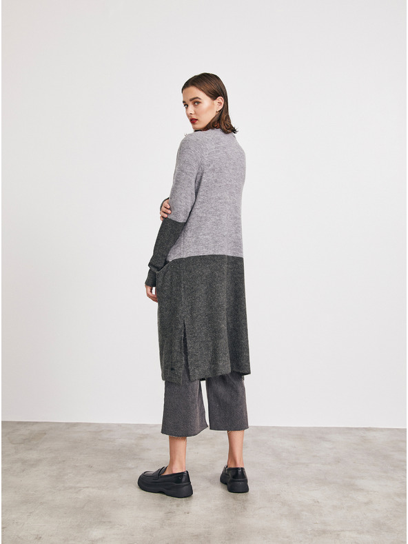 ZOOT.lab Сива дамска дълга жилетка METROOPOLIS by ZOOT.lab Floella