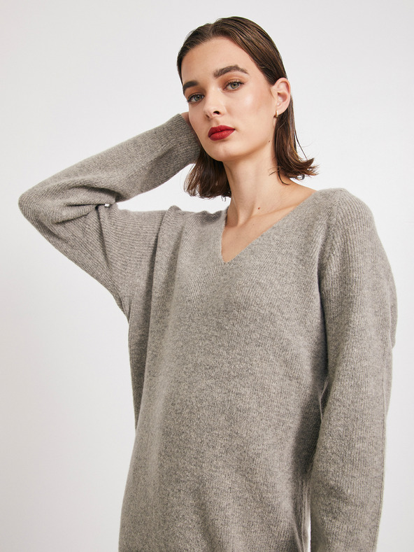 ZOOT.lab Сива рокля с пуловер от вълнена смес METROOPOLIS by ZOOT.lab Ofilia