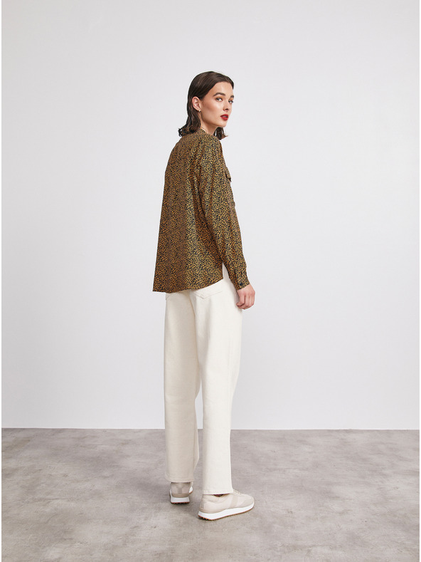 ZOOT.lab Черно-кафява дамска риза с шарки METROOPOLIS от ZOOT.lab Ingrid