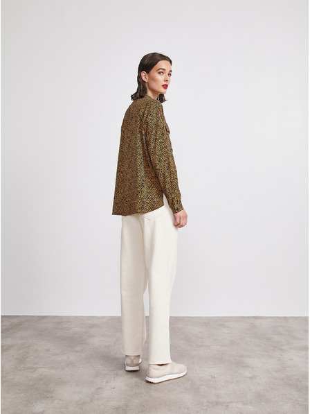 ZOOT.lab Черно-кафява дамска риза с шарки METROOPOLIS от ZOOT.lab Ingrid